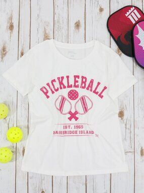 Grace & Lace Vintage Fit Any Day Graphic Pickleball tee (XL)
